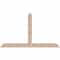 Ekena Millwork Portland Smooth Timber Gable Bracket, Douglas Fir, 84"W x 49"H x 5 1/2"D x 5 1/2"F, 14/12 Pitch GBW084X49X0606POR00SDF - alternate 1